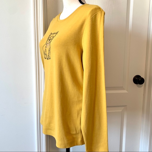 QUACKER FACTORY Embellished Dog Long Sleeve Top—Sm - Picture 3 of 11